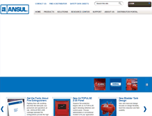 Tablet Screenshot of ansul.com
